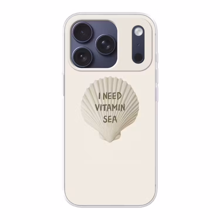 Schelp - Quote - Groen Telefoonhoesje iPhone 17 Pro klein -3d