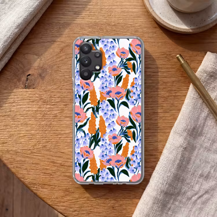 Patroon - Aquarel - Kleurrijk Telefoonhoesje Samsung Galaxy A32 5G klein 346 -sfeer1