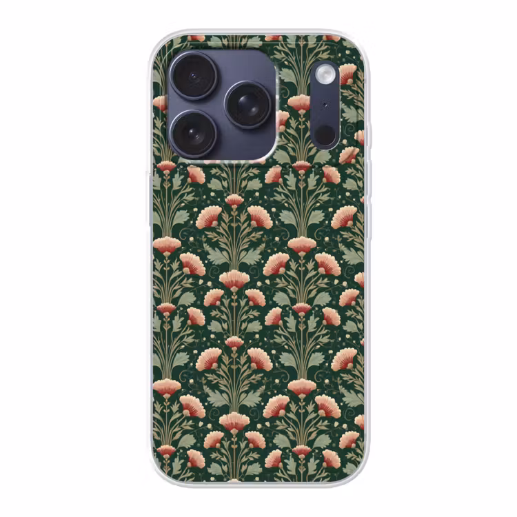 Patroon - Botanisch - Kleurrijk Telefoonhoesje iPhone 17 Pro klein 878 -3d