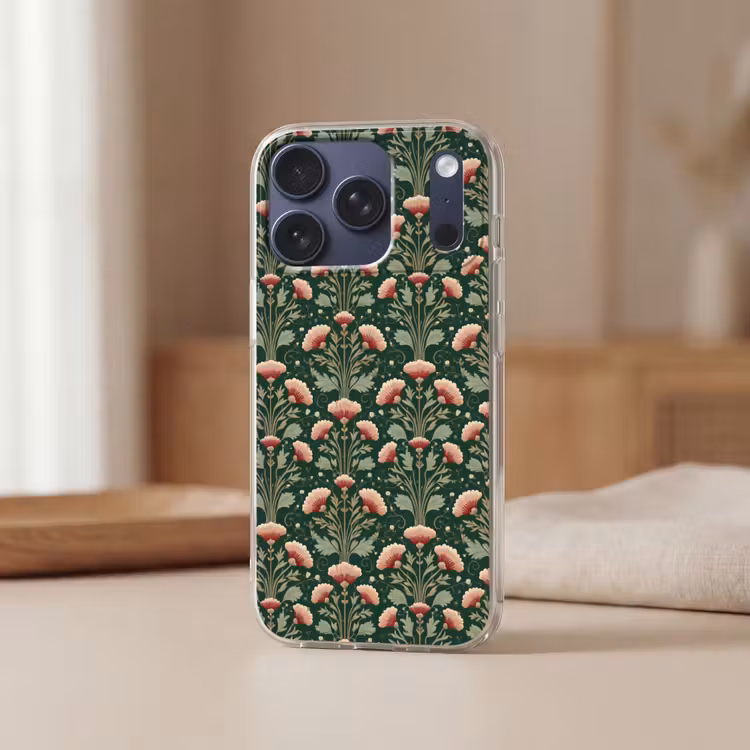 Patroon - Botanisch - Kleurrijk Telefoonhoesje iPhone 17 Pro klein 878 -sfeer2