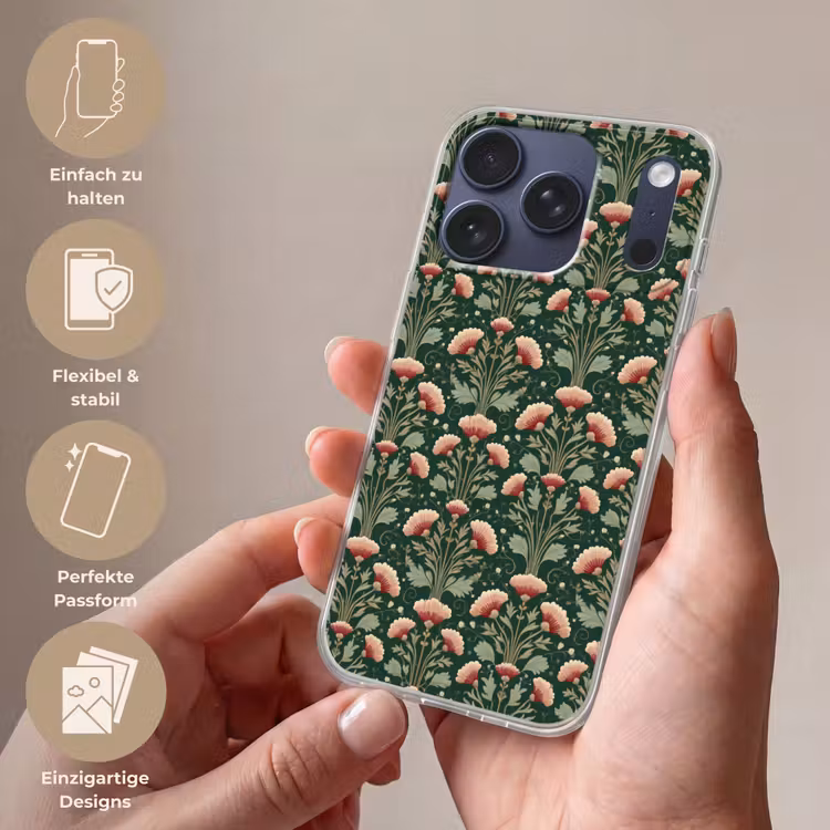 Patroon - Botanisch - Kleurrijk Telefoonhoesje iPhone 17 Pro klein 878 -sfeer3_DE