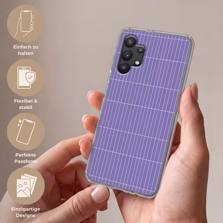 Patroon - Tegel - Lila Telefoonhoesje Samsung Galaxy A32 5G klein 346 -sfeer3_DE