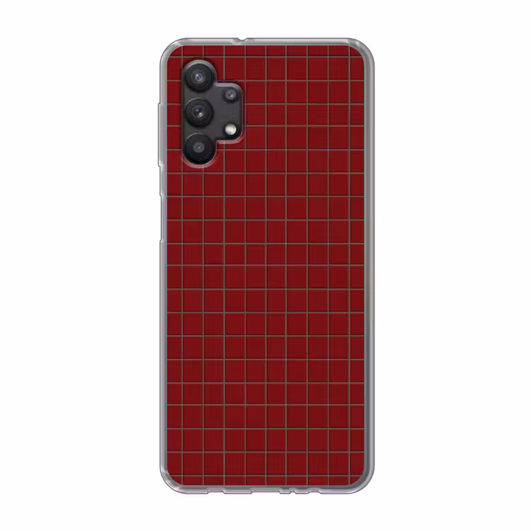 Patroon - Tegels - Burgundy Telefoonhoesje Samsung Galaxy A32 5G klein 346 -3d