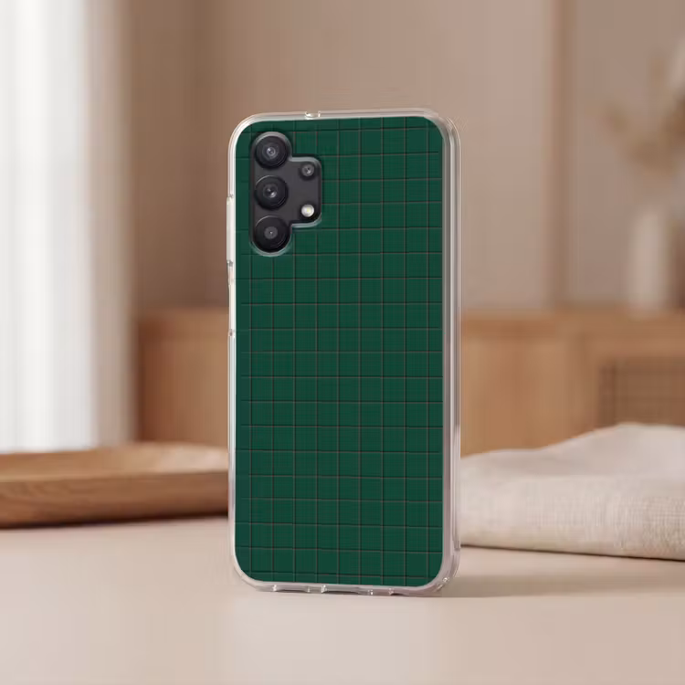 Patroon - Tegels - Dennen - Groen Telefoonhoesje Samsung Galaxy A32 5G klein 346 -sfeer2