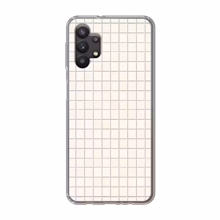 Patroon - Tegels - Wit Telefoonhoesje Samsung Galaxy A32 5G klein 346 -3d