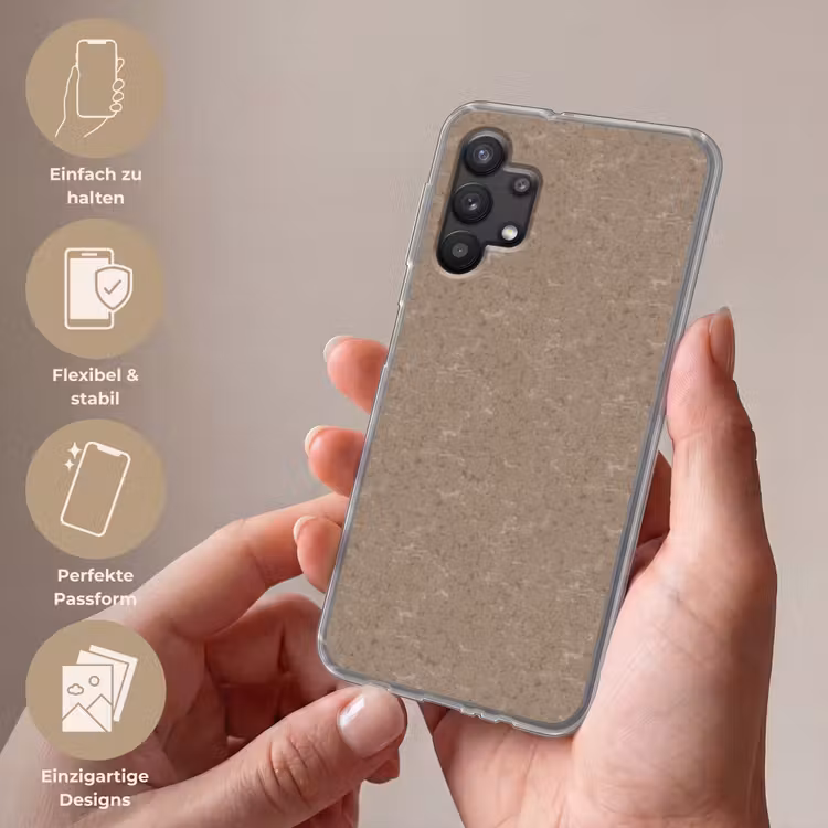 Patroon - Kalksteen - Beige Telefoonhoesje Samsung Galaxy A32 5G klein 346 -sfeer3_DE