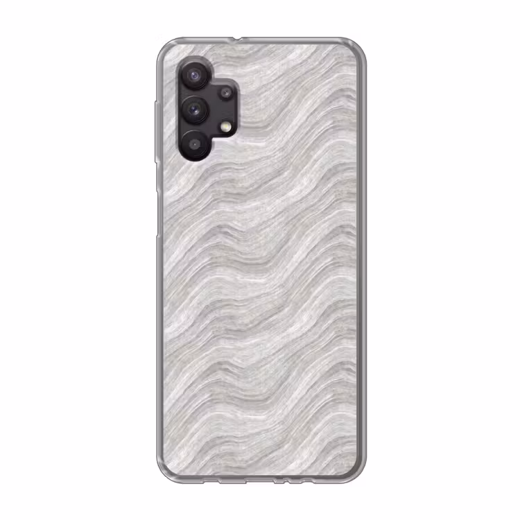 Patroon - Helder - Wit - Grijs Telefoonhoesje Samsung Galaxy A32 5G klein 346 -3d