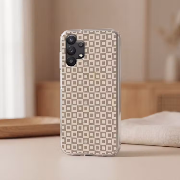 Patroon - Marmer - Beige Telefoonhoesje Samsung Galaxy A32 5G klein 346 -sfeer2