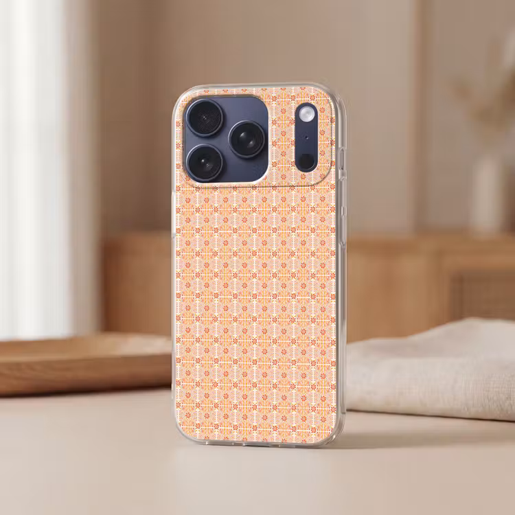 Patroon - Retro - Kleur Telefoonhoesje iPhone 17 Pro klein 878 -sfeer2