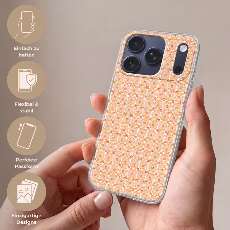 Patroon - Retro - Kleur Telefoonhoesje iPhone 17 Pro klein 878 -sfeer3_DE