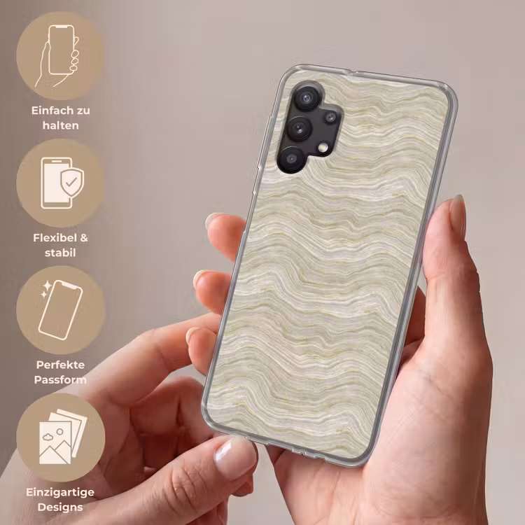 Patroon - Sereen - Groen Telefoonhoesje Samsung Galaxy A32 5G klein 346 -sfeer3_DE