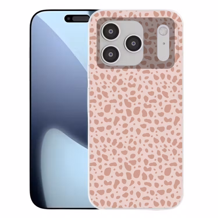 Nude - Luipaard - Tinten Telefoonhoesje iPhone 17 Pro klein 878 -3d