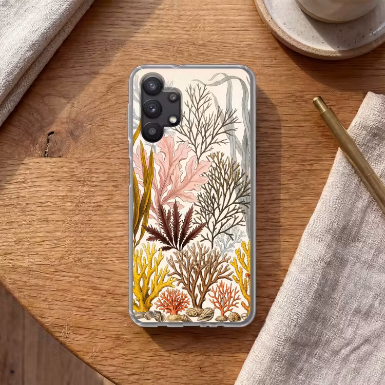 Natuur - Onderwater - Botanisch - Vintage - Kleurrijk Telefoonhoesje Samsung Galaxy A32 5G klein -sfeer1