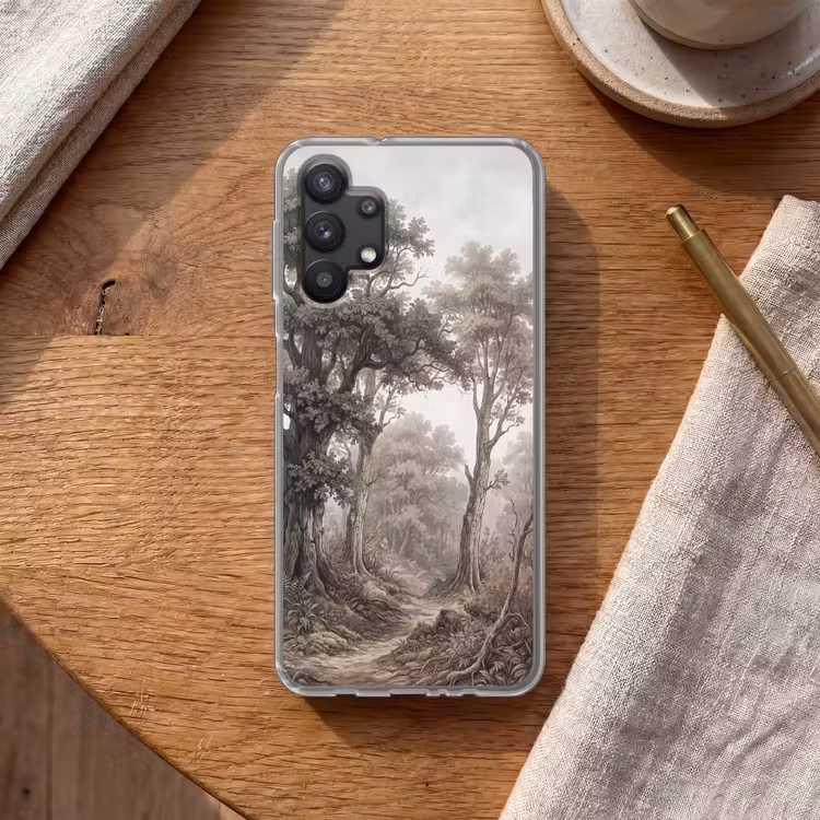 Natuur - Bos - Eik Telefoonhoesje Samsung Galaxy A32 5G klein -sfeer1