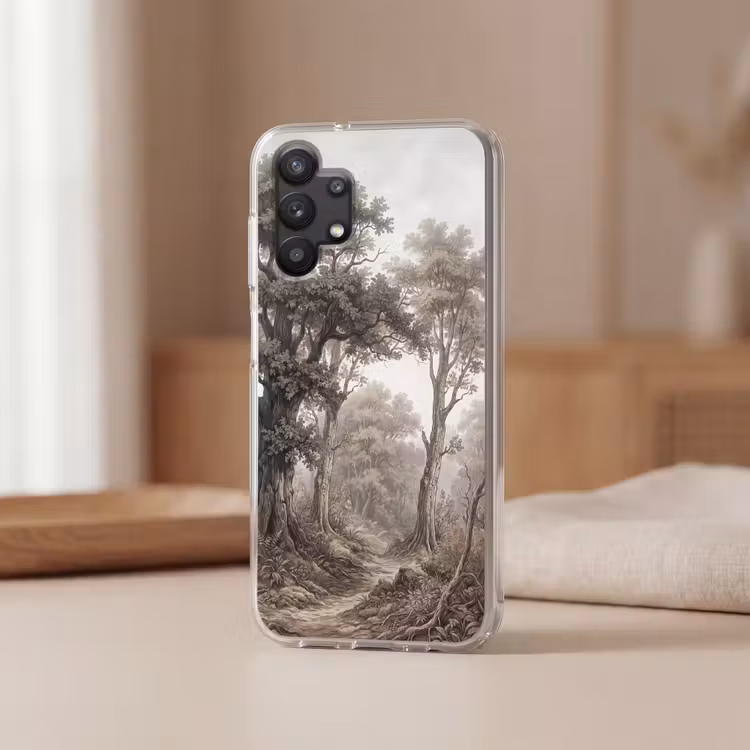 Natuur - Bos - Eik Telefoonhoesje Samsung Galaxy A32 5G klein -sfeer2