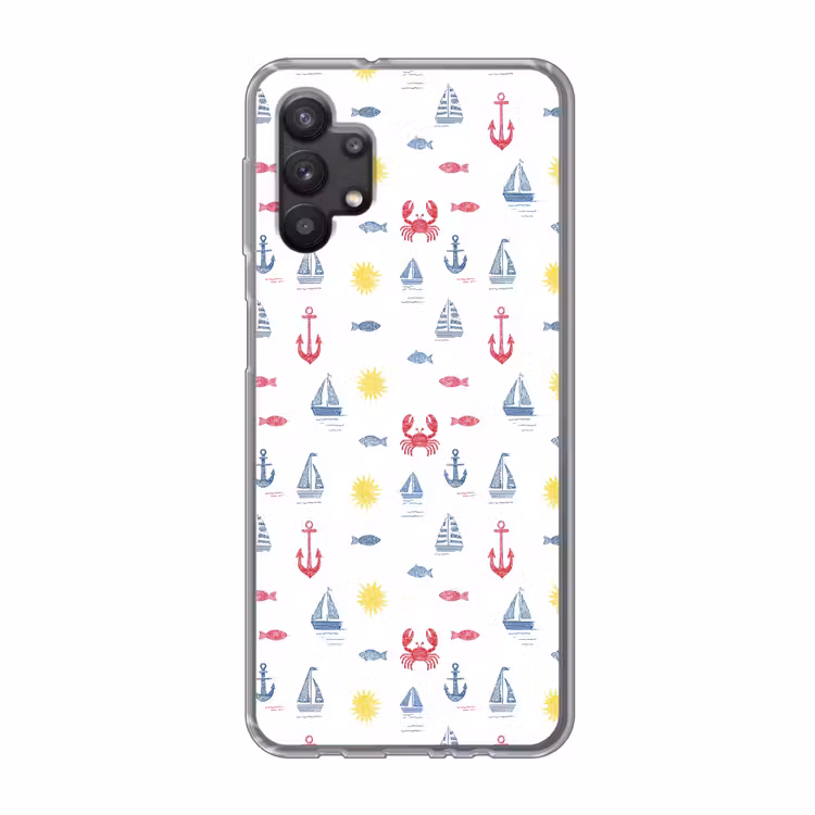 Nautisch - Illustraties - Kleurrijk Telefoonhoesje Samsung Galaxy A32 5G klein 346 -3d