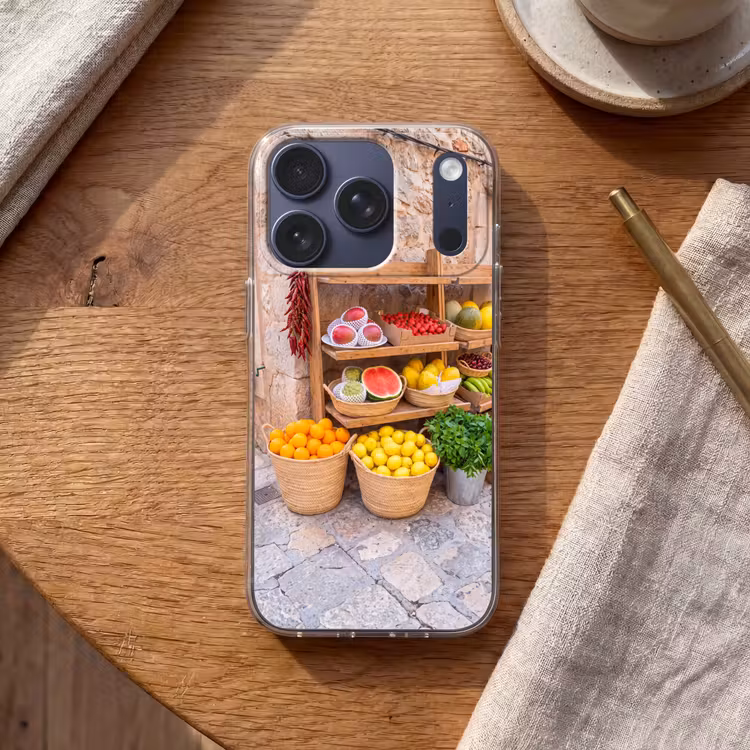 Handyhülle - Obst – Markt – Frisch - Fruit - Markt - Vers Telefoonhoesje iPhone 17 Pro klein
