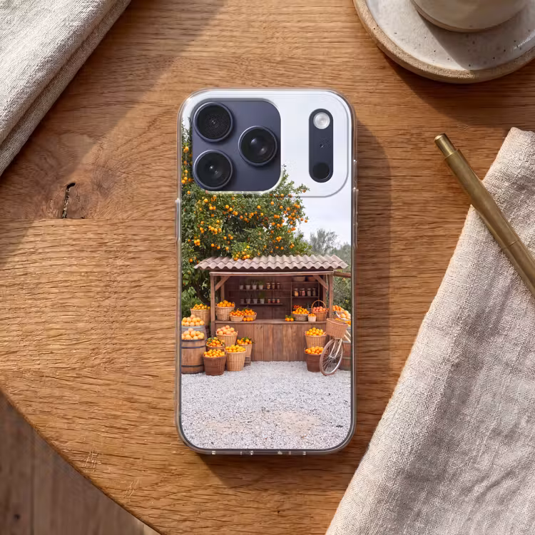Handyhülle - Obst – Markt – Ländlich - Fruit - Markt - Landelijk Telefoonhoesje iPhone 17 Pro klein