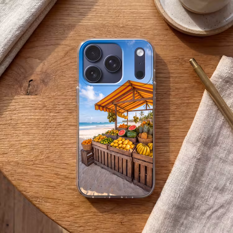 Handyhülle - Obst – Strand – Tropisch - Fruit - Strand - Tropisch Telefoonhoesje iPhone 17 Pro klein