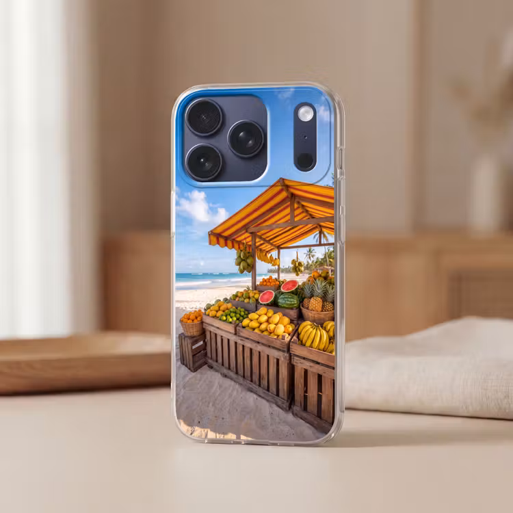 Handyhülle - Obst – Strand – Tropisch - Fruit - Strand - Tropisch Telefoonhoesje iPhone 17 Pro klein