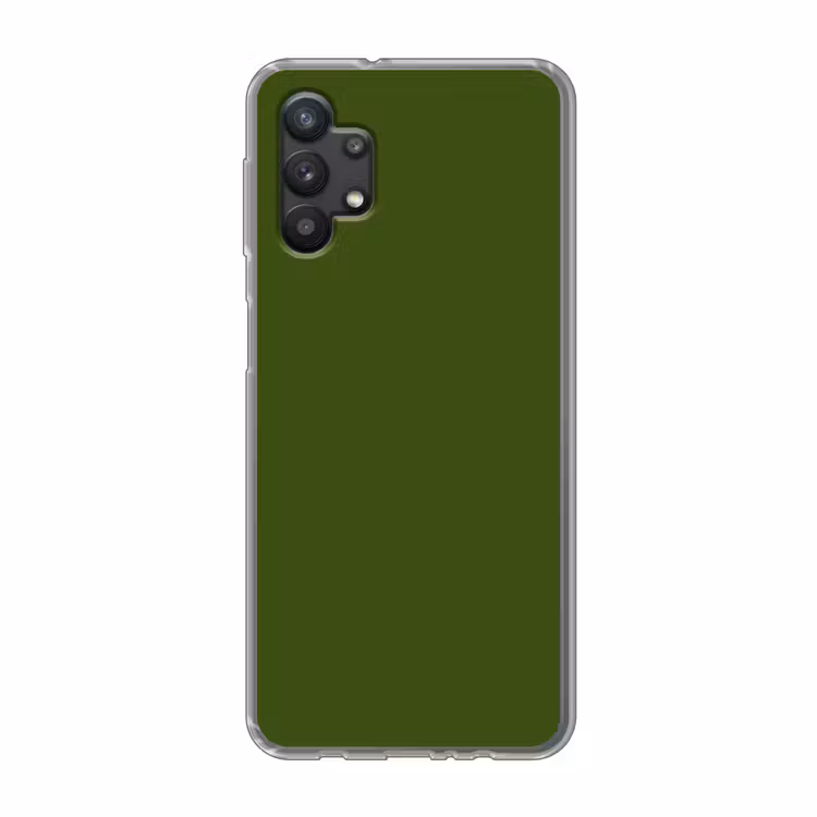 Olive - Drab - Groen Telefoonhoesje Samsung Galaxy A32 5G klein 346 -3d