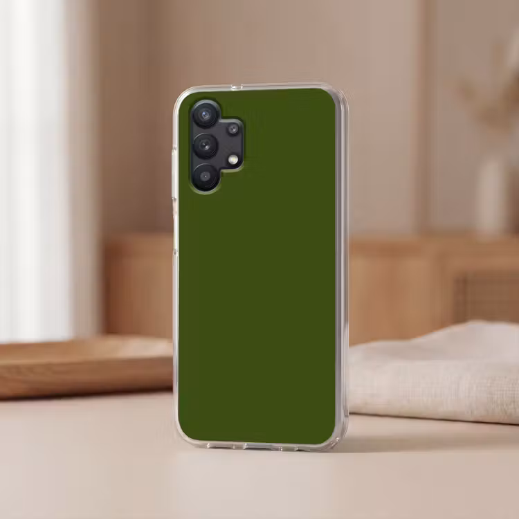 Olive - Drab - Groen Telefoonhoesje Samsung Galaxy A32 5G klein 346 -sfeer2