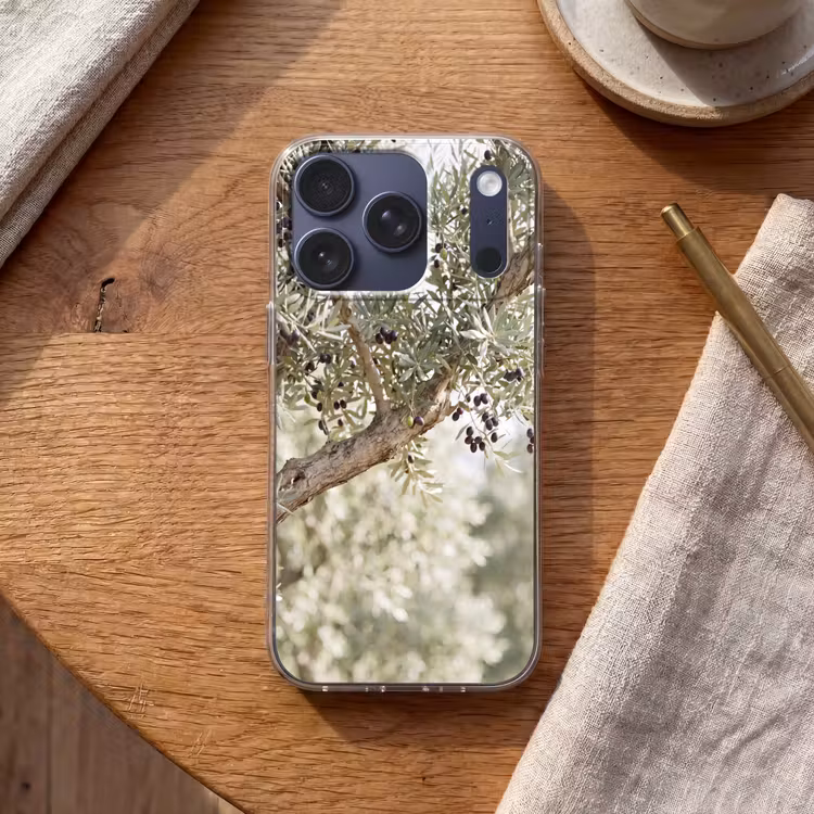 Handyhülle - Olivenbaum – Zweig – grün - Olijfboom - tak - groen Telefoonhoesje iPhone 17 Pro klein