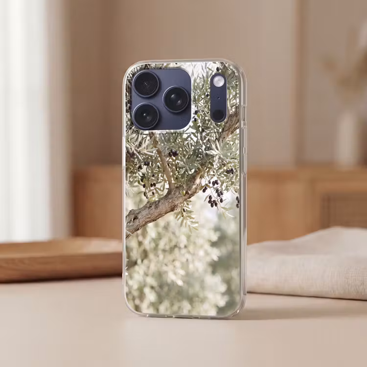 Handyhülle - Olivenbaum – Zweig – grün - Olijfboom - tak - groen Telefoonhoesje iPhone 17 Pro klein