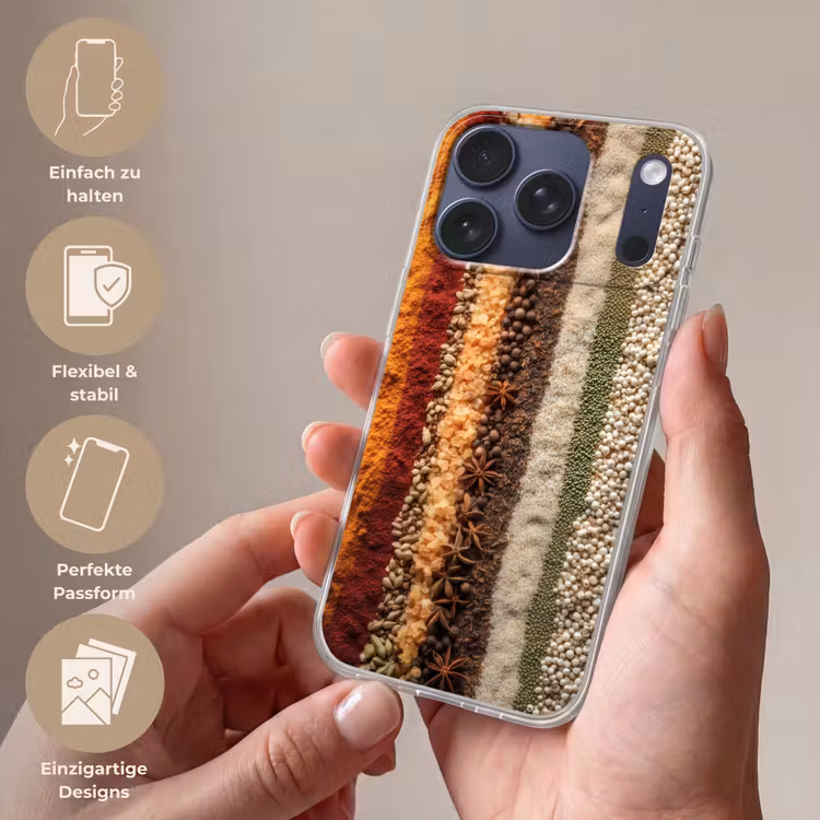 Banen - Verticaal - Kruiden - Variatie Telefoonhoesje iPhone 17 Pro klein -sfeer3_DE