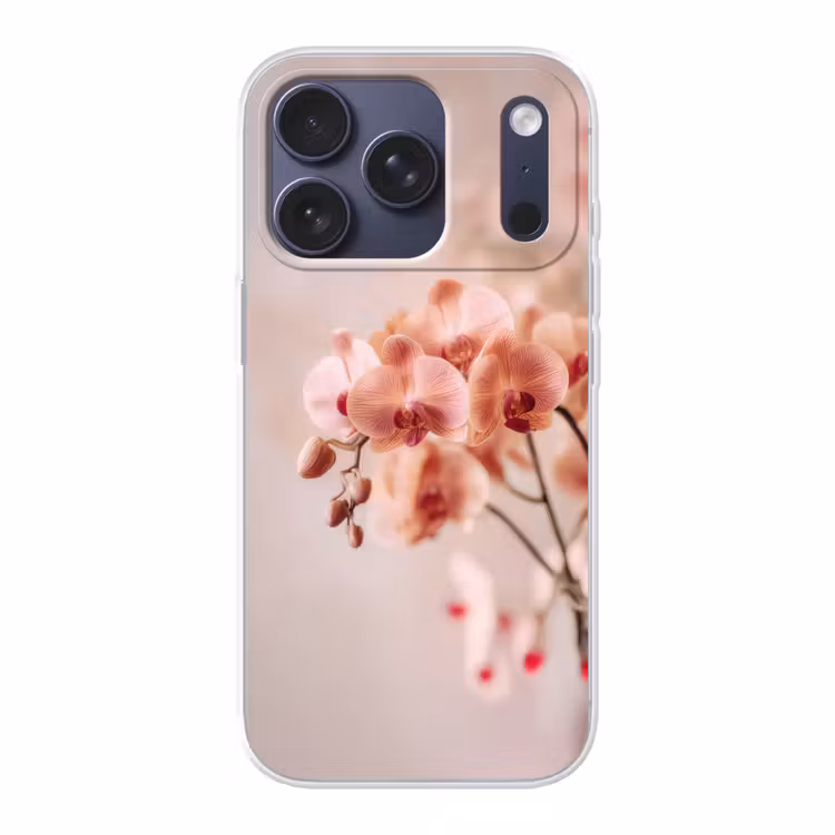 Orchidee - Bloemen - Roze - Bloemblaadjes Telefoonhoesje iPhone 17 Pro klein -3d