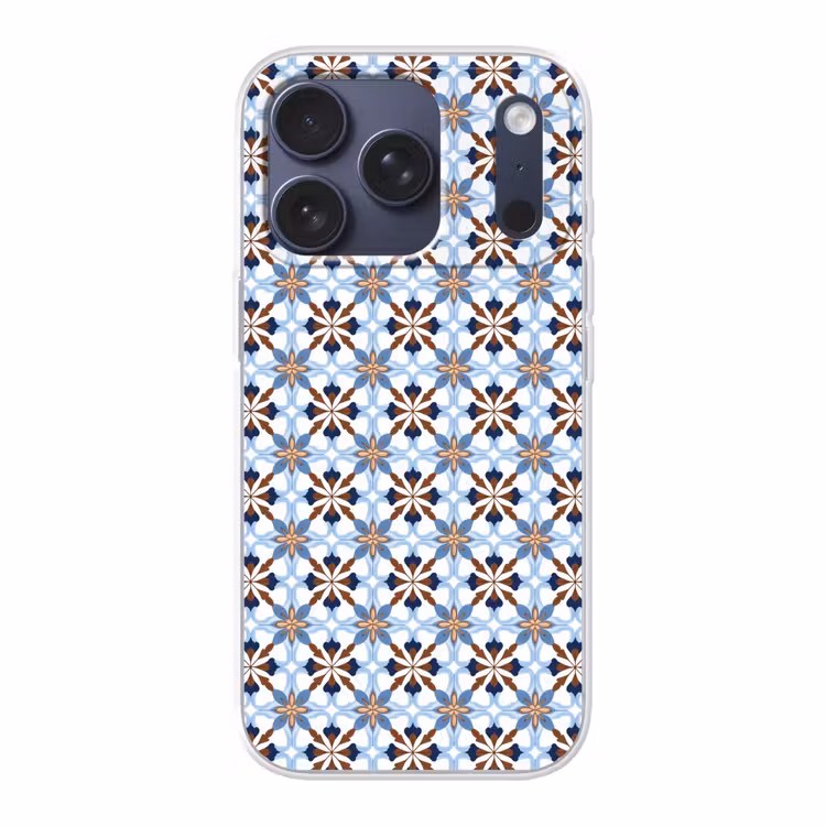 Ornament - Tegel - Kleurrijk Telefoonhoesje iPhone 17 Pro klein 878 -3d
