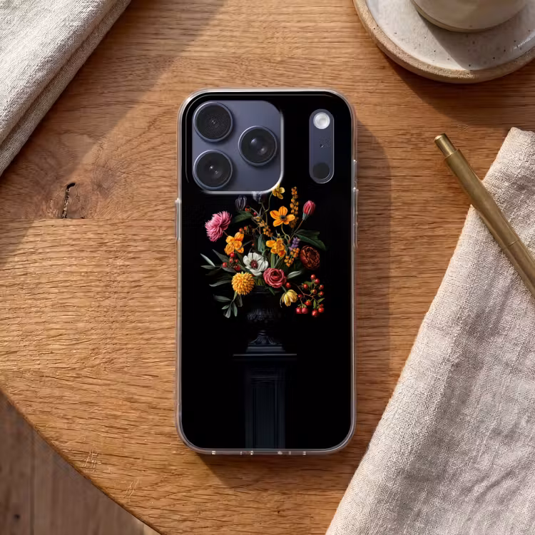 Sierlijk - Boeket - Bladeren Telefoonhoesje iPhone 17 Pro klein -sfeer1