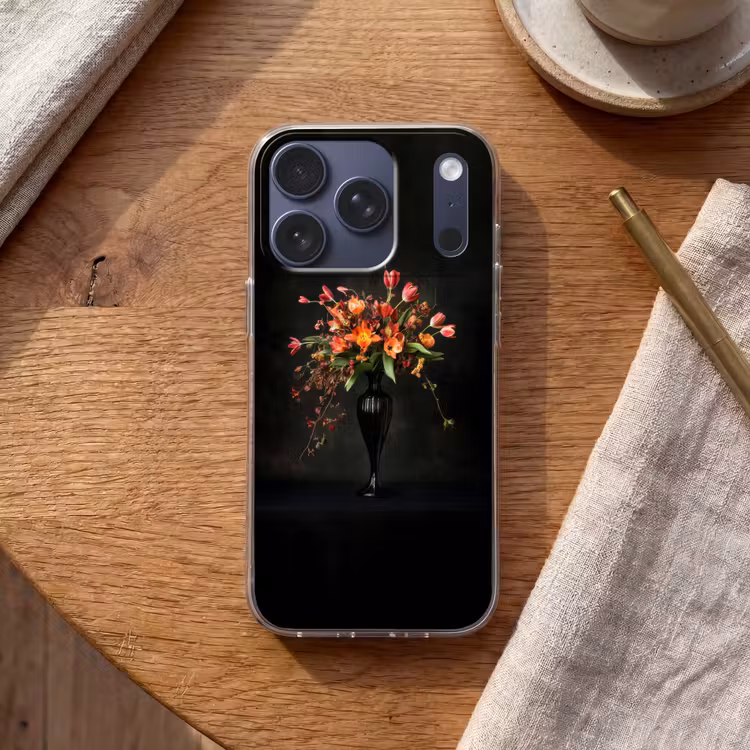 Sierlijk - Boeket - Vaas Telefoonhoesje iPhone 17 Pro klein -sfeer1
