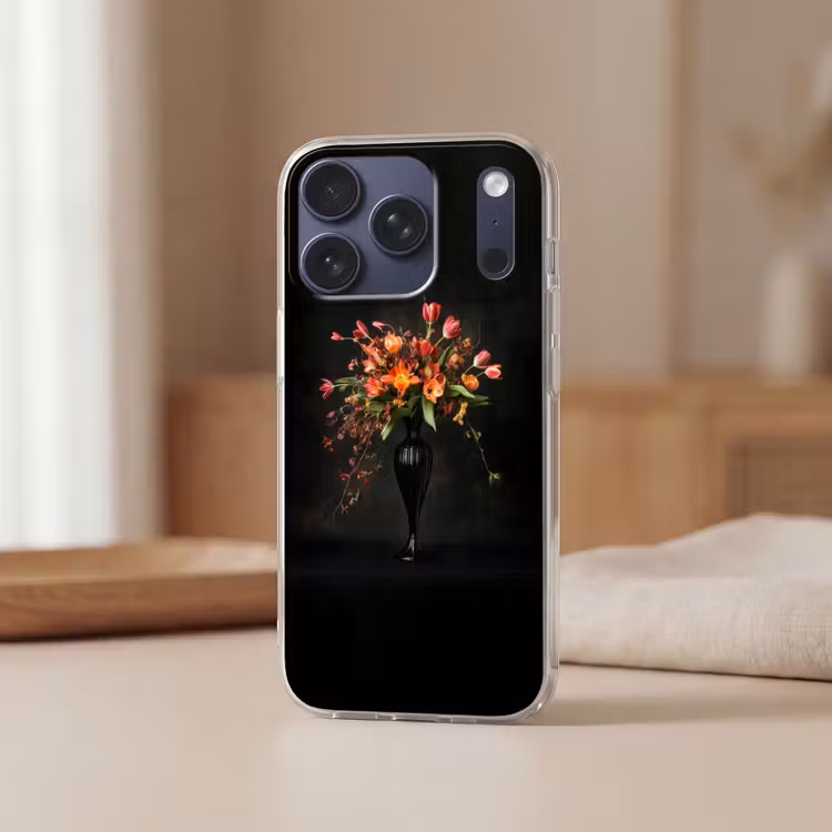 Sierlijk - Boeket - Vaas Telefoonhoesje iPhone 17 Pro klein -sfeer2