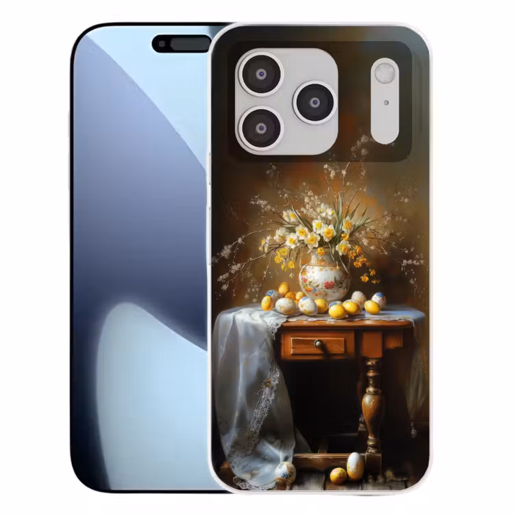 Paaseieren - Stilleven - Vaas Telefoonhoesje iPhone 17 Pro klein -3d