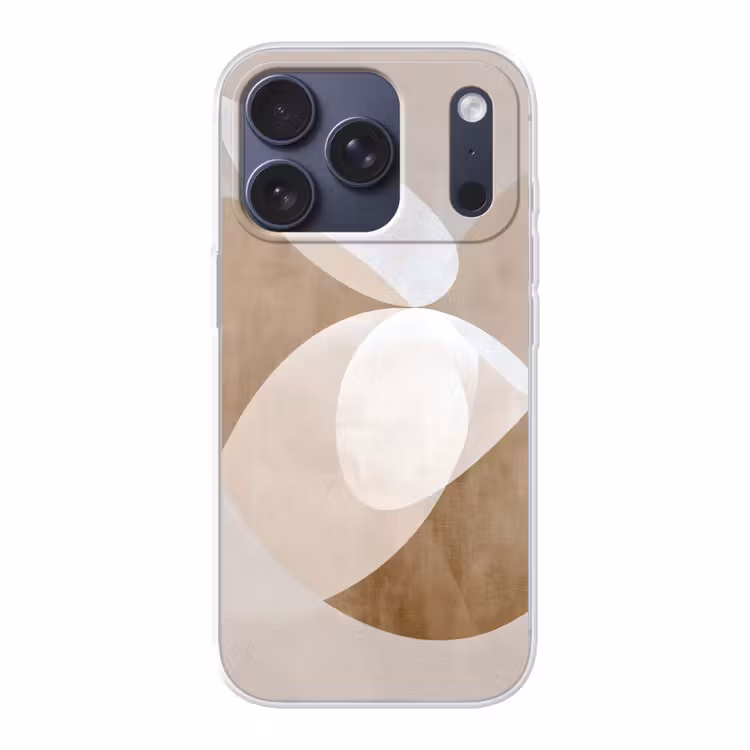 Ovale vormen - Transparant - Zachte overgang Telefoonhoesje iPhone 17 Pro klein -3d