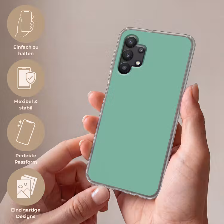 Ocean - Jade - Groen Telefoonhoesje Samsung Galaxy A32 5G klein 346 -sfeer3_DE
