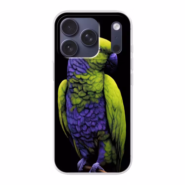 Papegaai - Veren - Opvallend - Groen Telefoonhoesje iPhone 17 Pro klein -3d