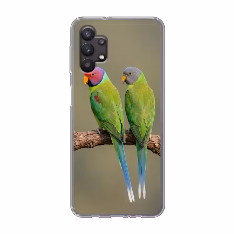 Papagaai - Tak - Natuur - Kleurrijk Telefoonhoesje Samsung Galaxy A32 5G klein -3d