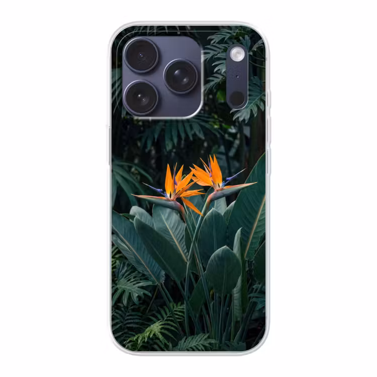 Paradijsvogel - Bloem - Exotisch Telefoonhoesje iPhone 17 Pro klein -3d