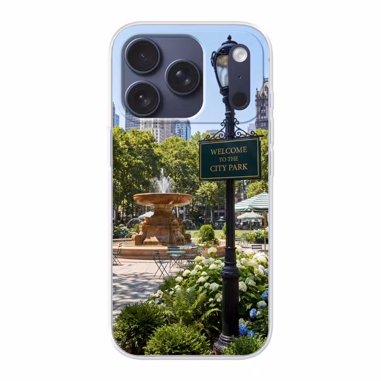 Park - Fontein - Stad - Natuur Telefoonhoesje iPhone 17 Pro klein -3d