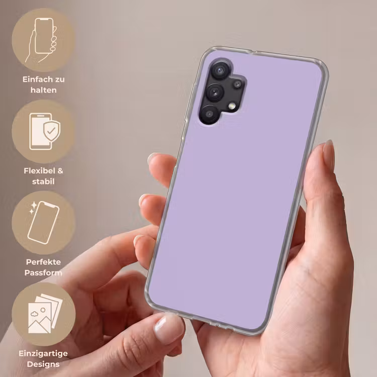 Pastel - Lilac - Paars Telefoonhoesje Samsung Galaxy A32 5G klein 346 -sfeer3_DE