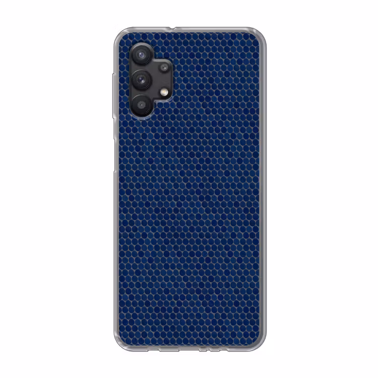 Penny - Mozaïek - Donkerblauw Telefoonhoesje Samsung Galaxy A32 5G klein 346 -3d