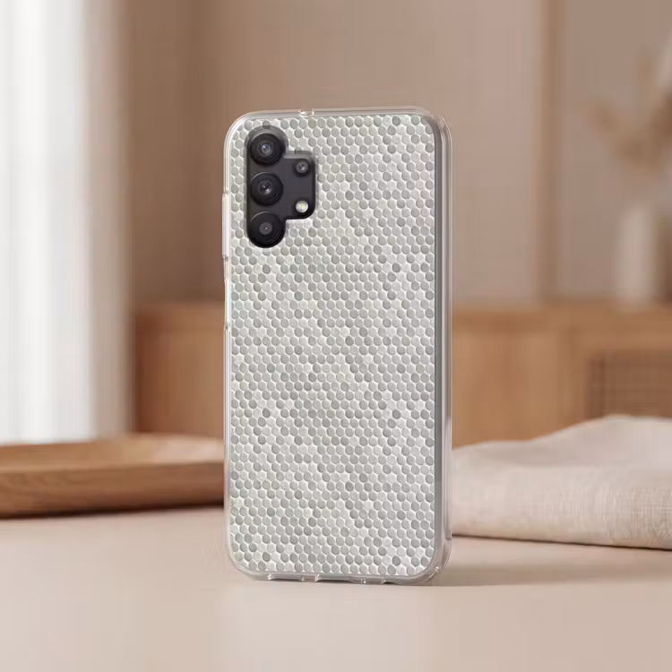 Penny - Mozaïek - Lichtgrijs Telefoonhoesje Samsung Galaxy A32 5G klein 346 -sfeer2