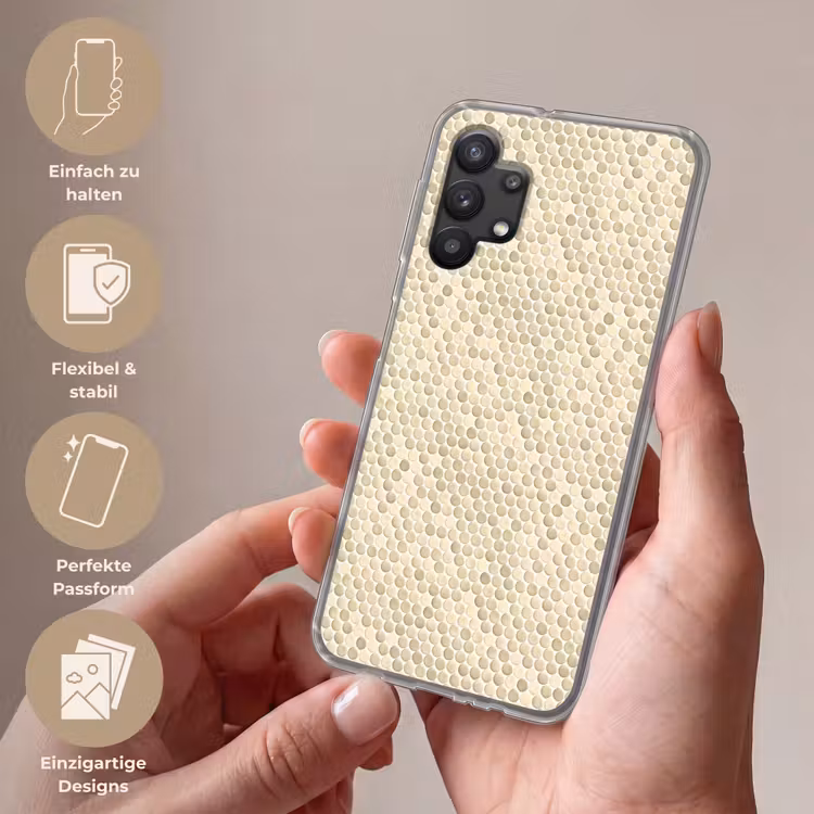 Penny - Mozaïek - Zand Telefoonhoesje Samsung Galaxy A32 5G klein 346 -sfeer3_DE