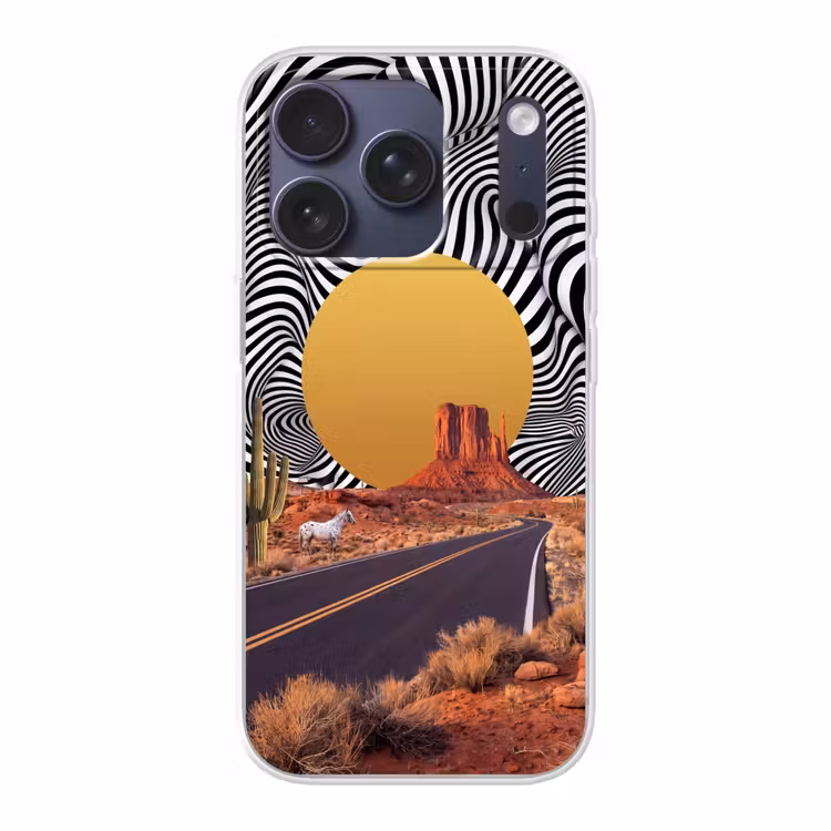 Handyhülle - Pferd – Wüste – Natur - Paard - Woestijn - Natuur Telefoonhoesje iPhone 17 Pro klein