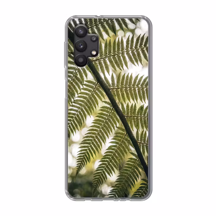 Plant - Blad - Natuur - Groen - Detail Telefoonhoesje Samsung Galaxy A32 5G klein -3d
