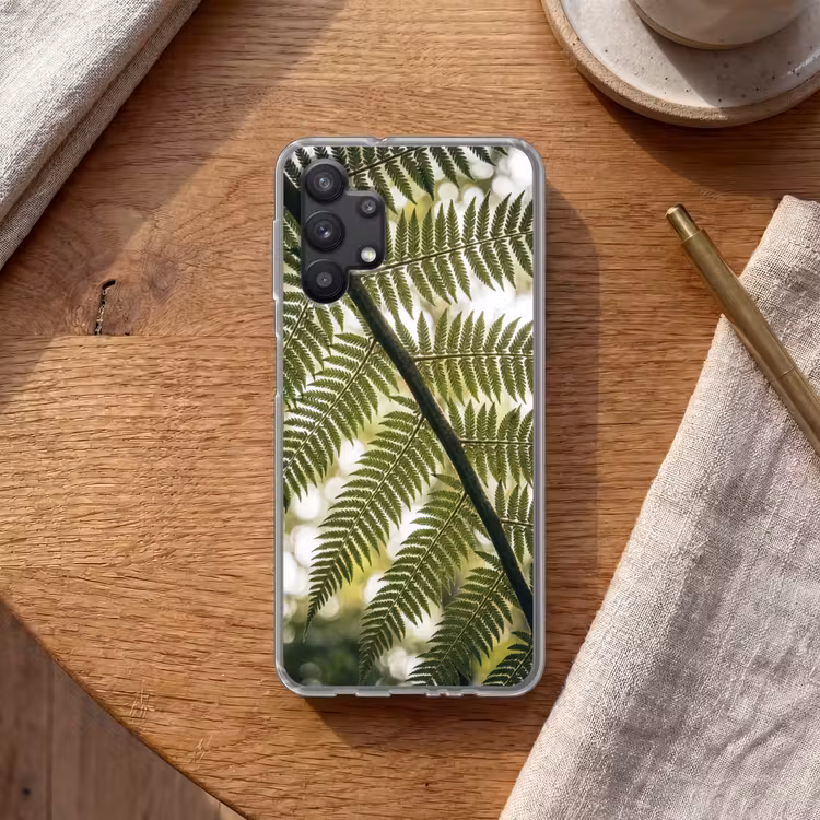 Plant - Blad - Natuur - Groen - Detail Telefoonhoesje Samsung Galaxy A32 5G klein -sfeer1