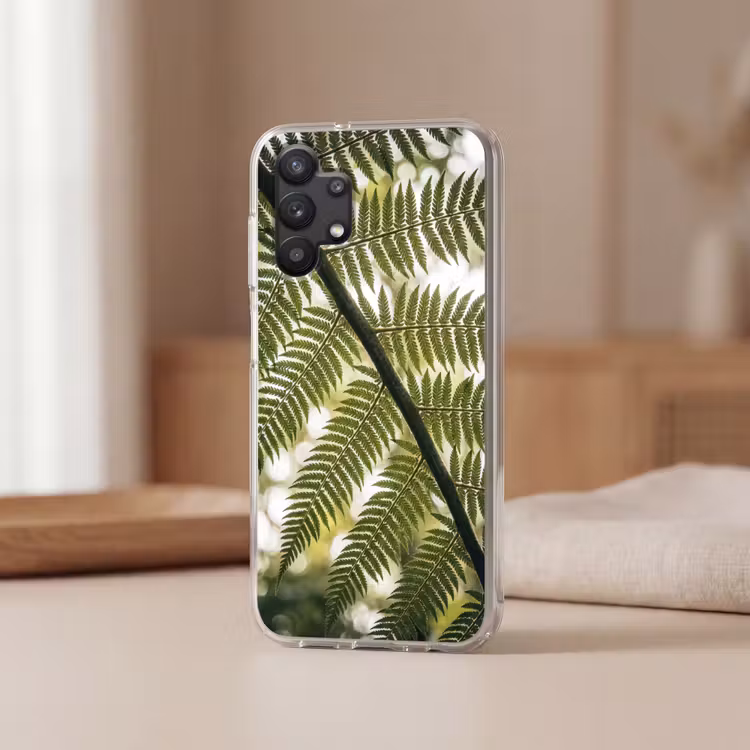 Plant - Blad - Natuur - Groen - Detail Telefoonhoesje Samsung Galaxy A32 5G klein -sfeer2