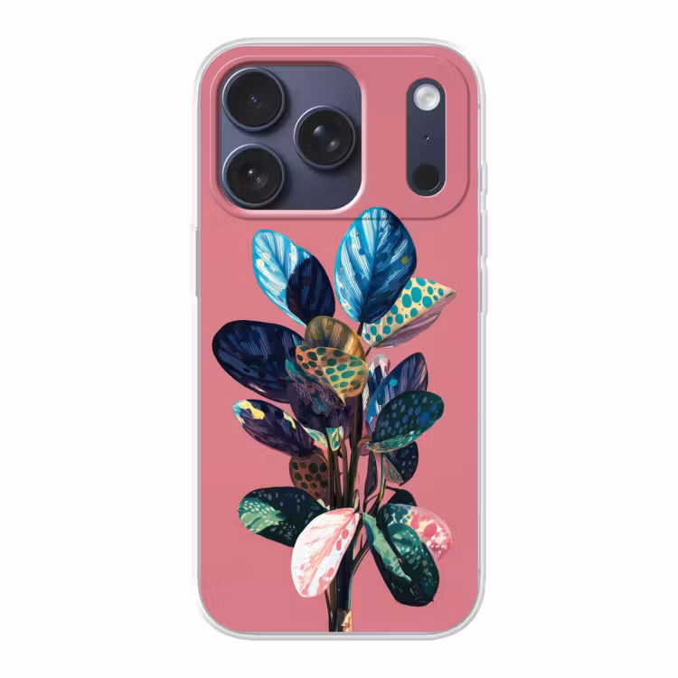 Plant - Bladeren - Stippen - Abstract Telefoonhoesje iPhone 17 Pro klein -3d